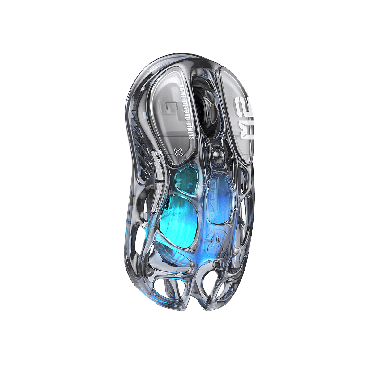 MOUSE GRAVASTAR MERCURY M2 Inalambrico TRANSPARENT BLACK2