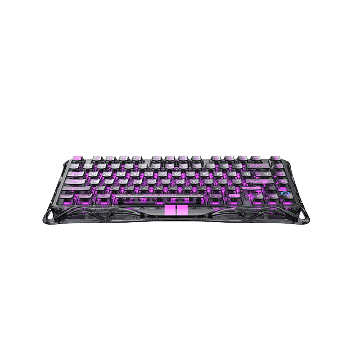 TECLADO MAGNETICO GRAVASTAR MERCURY V75 LITE HE ALAMBRICO (SW-HF MAGNETIC) - TRANSPARENT BLACK 2
