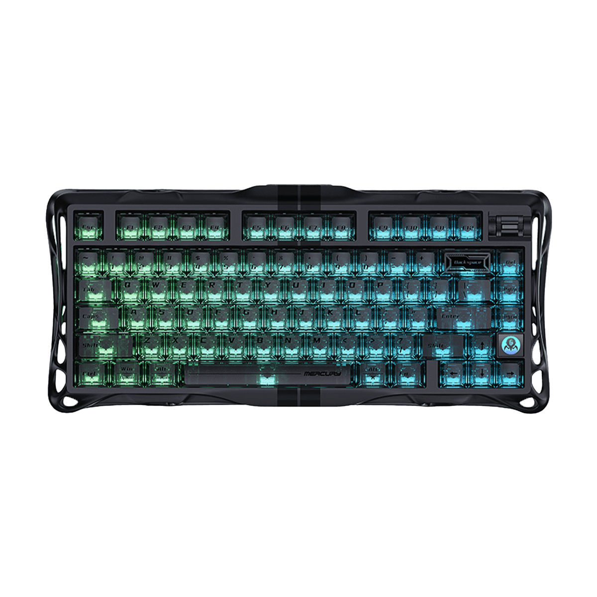 TECLADO MECANICO GRAVASTAR MERCURY HE V75 ALAMBRICO (SW-HF MAGNETIC) STEALTH BLACK1