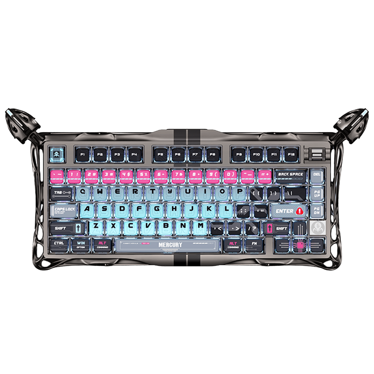 TECLADO MAGNETICO GRAVASTAR MERCURY V75 PRO HE Cableado Ingles (SW-HF MAGNETIC) CYBERPUNK 0