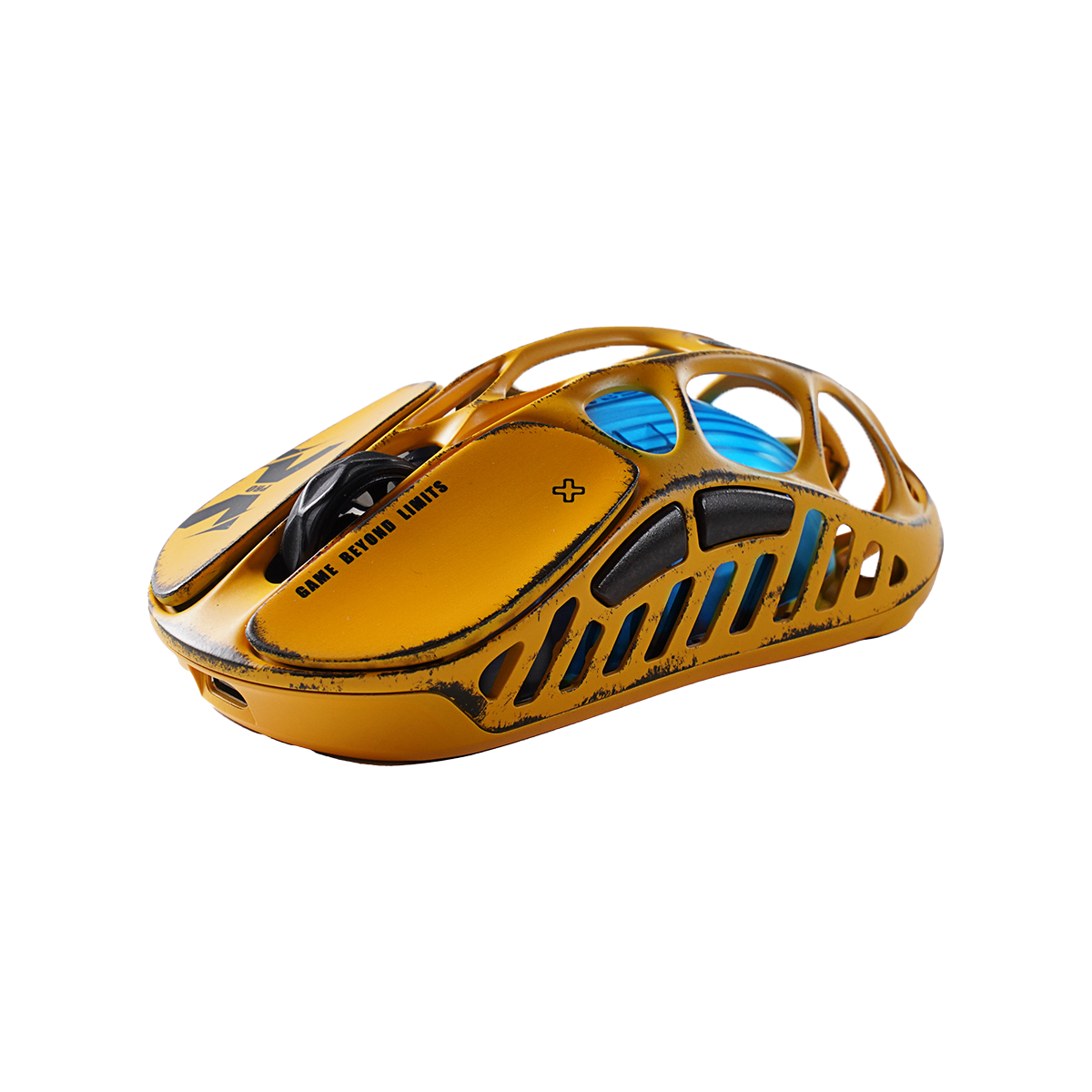 MOUSE GRAVASTAR MERCURY X PRO INALAMBRICO BT 8KHz 32KDPI BATTLE WORN YELLOW EDICIÓN ESPECIAL6