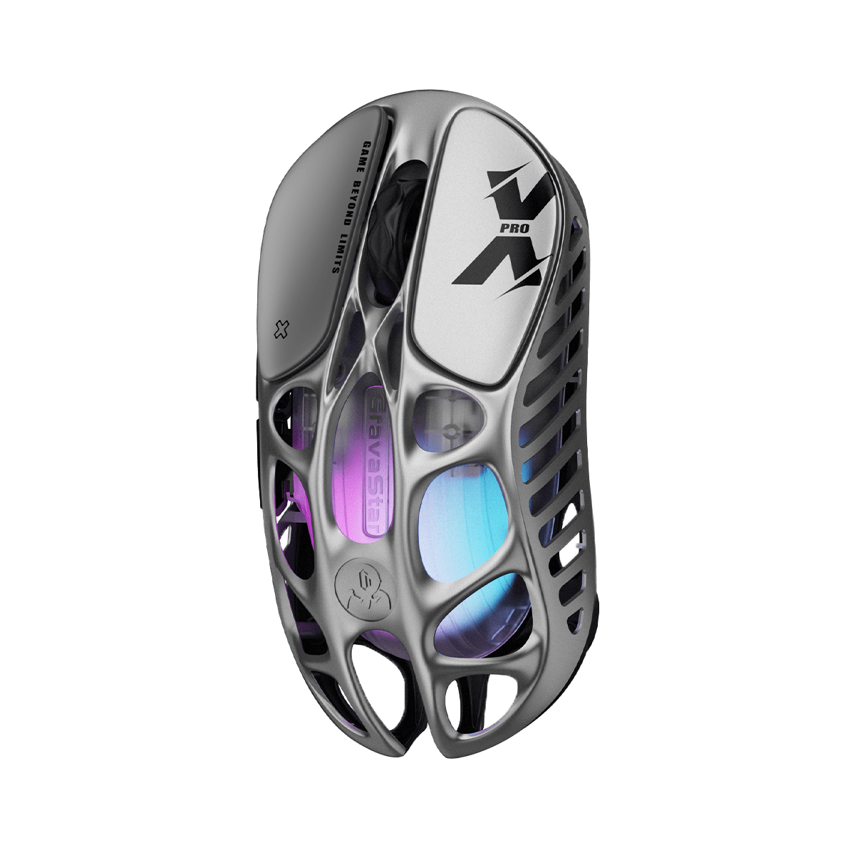 MOUSE GRAVASTAR MERCURY X PRO INALAMBRICO BT 8KHz 32KDPI INTERSTELLAR SILVER2