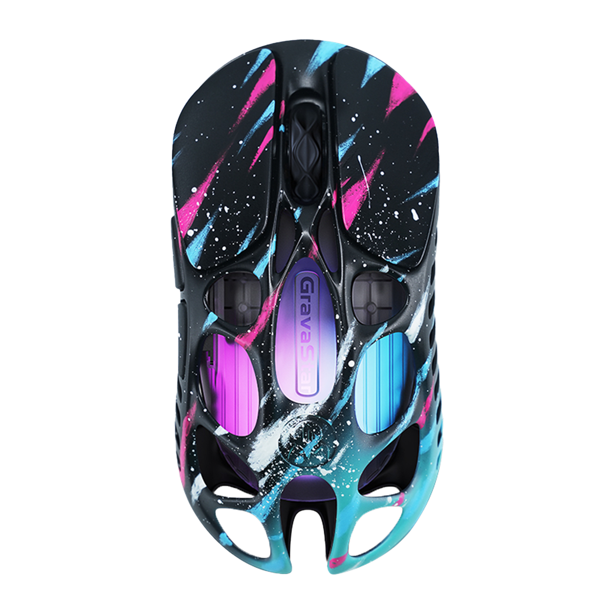 MOUSE GRAVASTAR MERCURY X PRO INALAMBRICO BT 8KHz 32KDPI NEON GRAFFITI EDICIÓN ESPECIAL 0