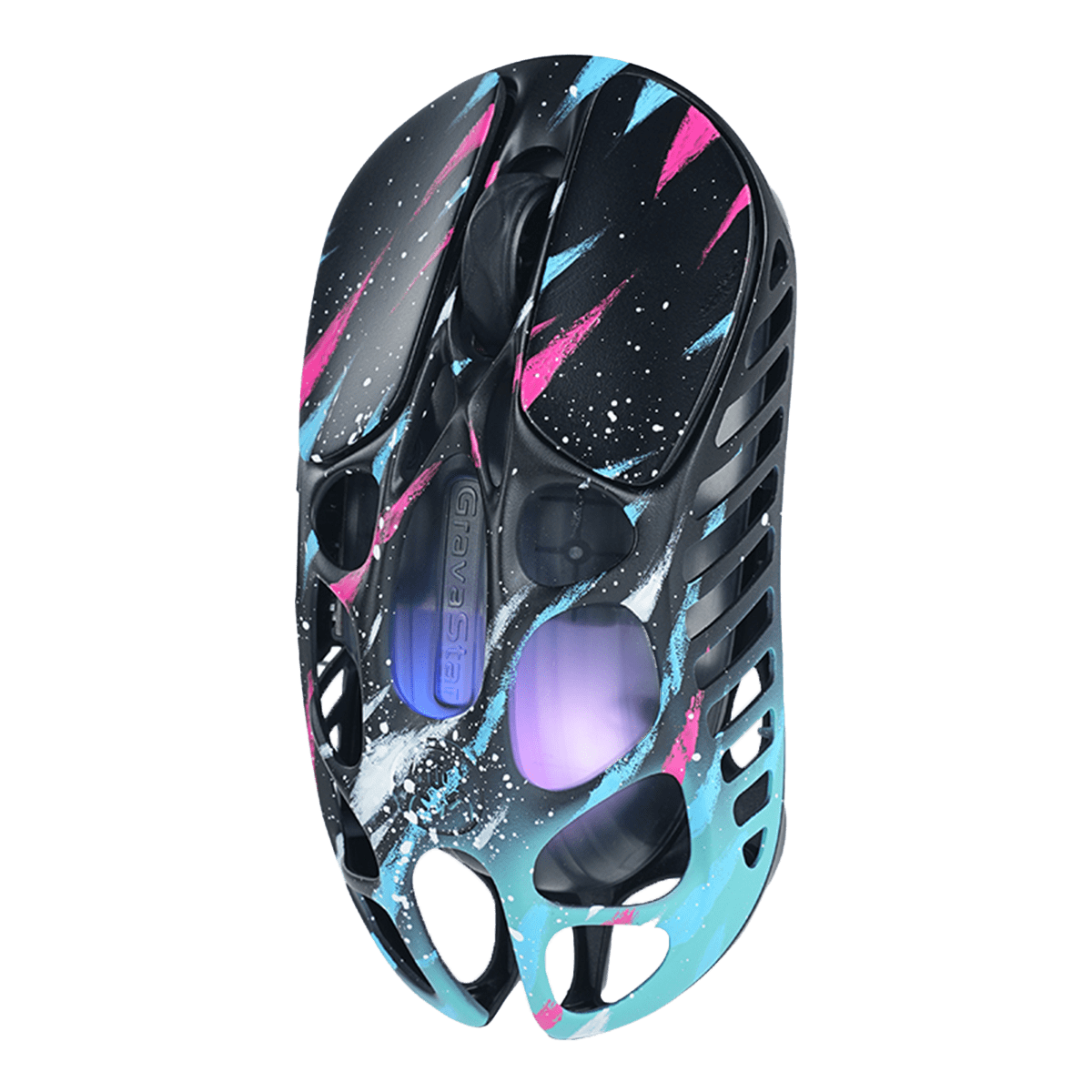 MOUSE GRAVASTAR MERCURY X PRO INALAMBRICO BT 8KHz 32KDPI NEON GRAFFITI EDICIÓN ESPECIAL2