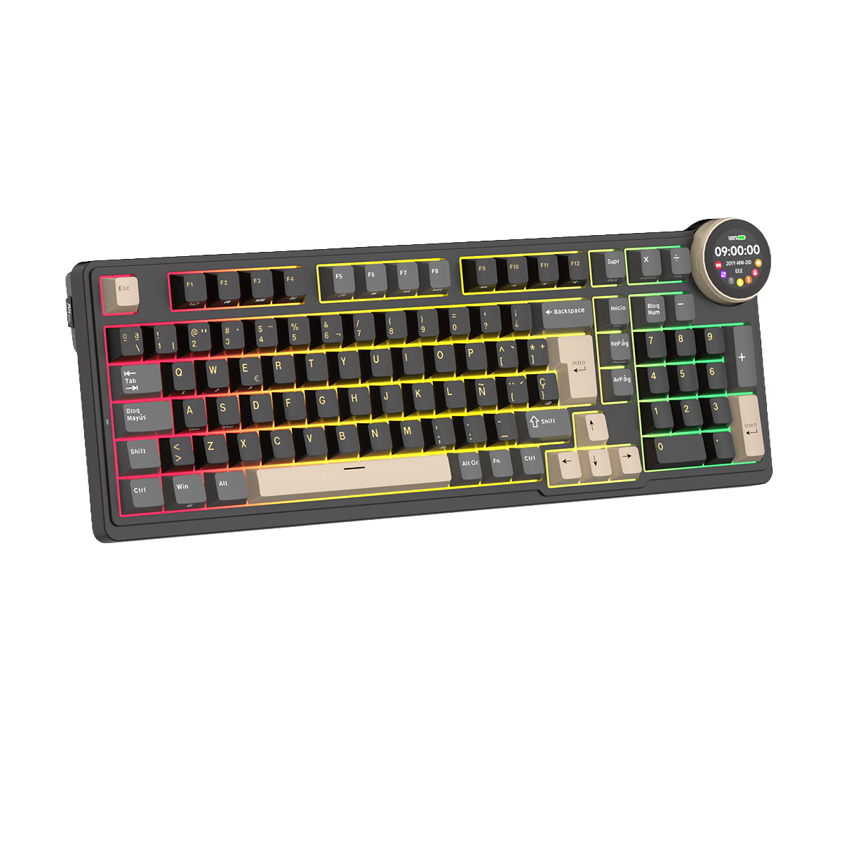 TECLADO MECANICO ROYAL KLUDGE RK-N99 INALAMBRICO 2.4 BT SP (SW-CREAMY) PHANTOM3