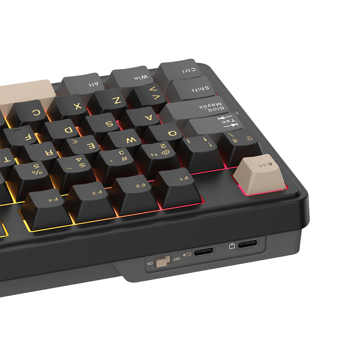 TECLADO MECANICO ROYAL KLUDGE RK-N99 INALAMBRICO 2.4 BT SP (SW-CREAMY) PHANTOM6
