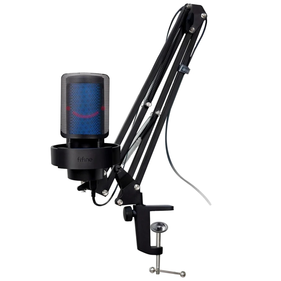 MICROFONO FIFINE A8T CON SOPORTE DE BRAZO NEGRO4