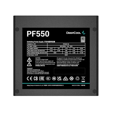 FUENTE DE PODER DEEPCOOL PF550 550W 80 PLUS WHITE3