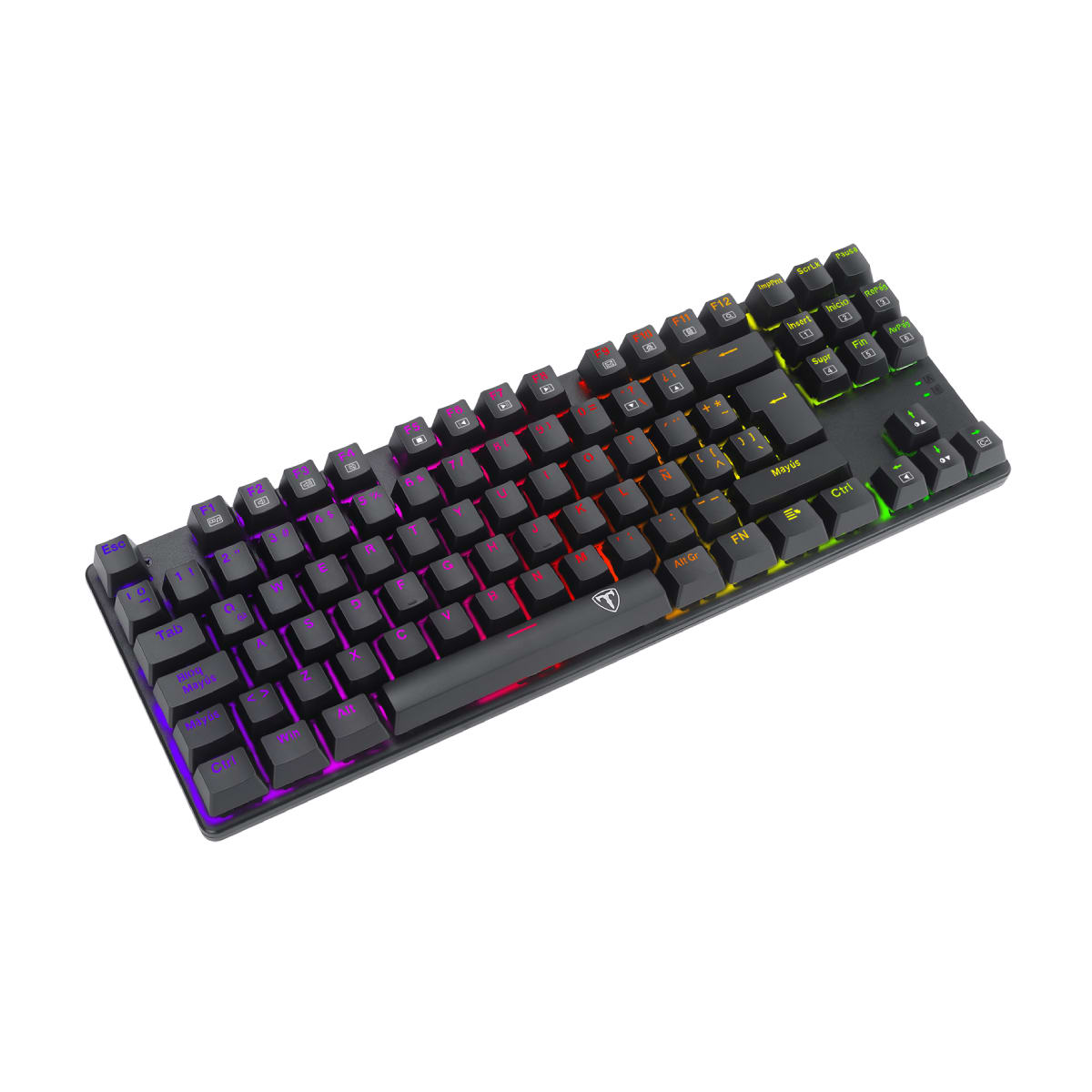 TECLADO MECANICO T-DAGGER BORA RAINBOW ESPAÑOL (SW-AZUL) NEGRO3