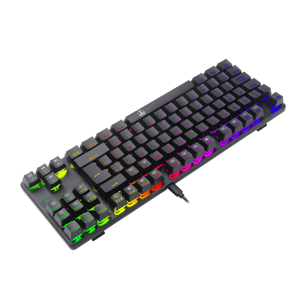 TECLADO MECANICO T-DAGGER BORA RAINBOW ESPAÑOL (SW-AZUL) NEGRO4