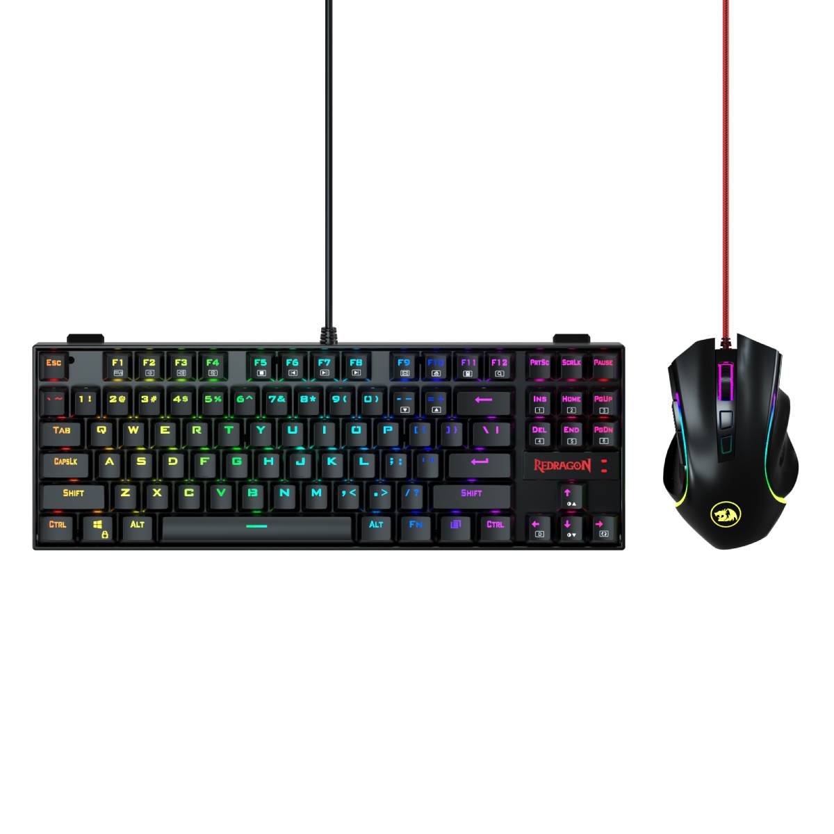 COMBO REDRAGON KUMARA (SW-AZUL) K552RGB + GRIFFIN M607 NEGRO 0