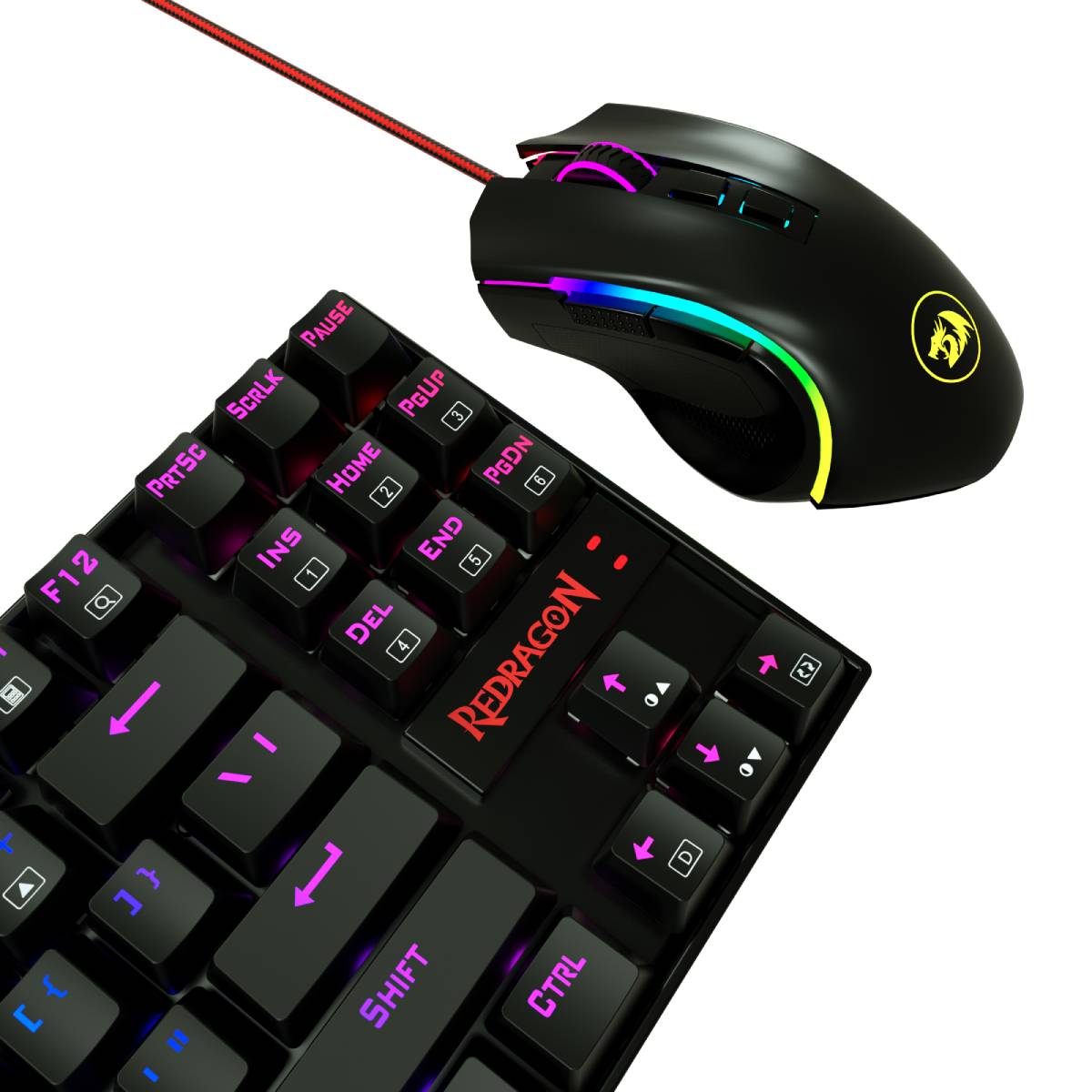 COMBO REDRAGON KUMARA (SW-AZUL) K552RGB + GRIFFIN M607 NEGRO3
