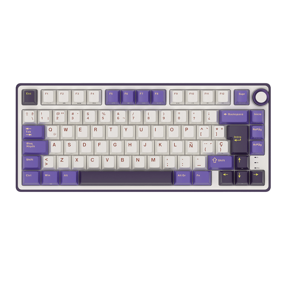 TECLADO MECANICO ROYAL KLUDGE RK-R75 ALAMBRICO (SW-KSILVER)-BLACKBERRY MOUSSE1