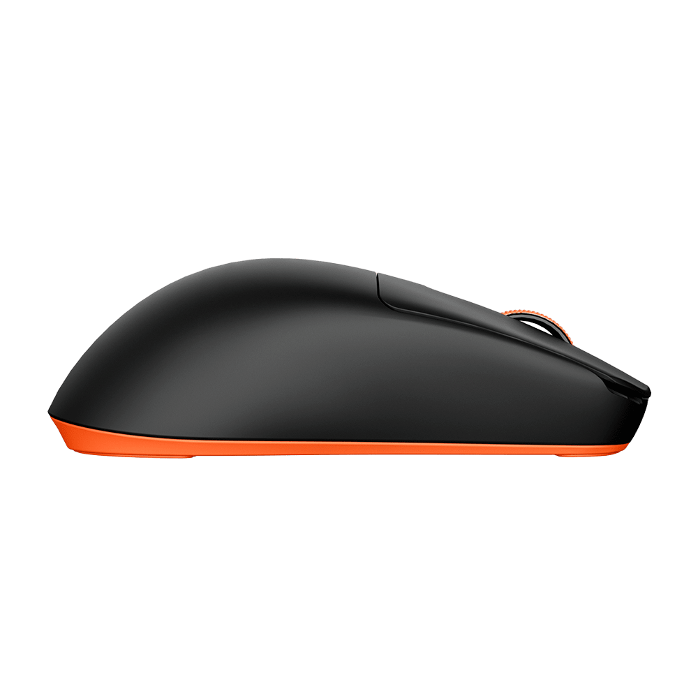 MOUSE ROYAL KLUDGE M30 INALAMBRICO 2.4 BT 24KDPI-BLACK ORANGE5