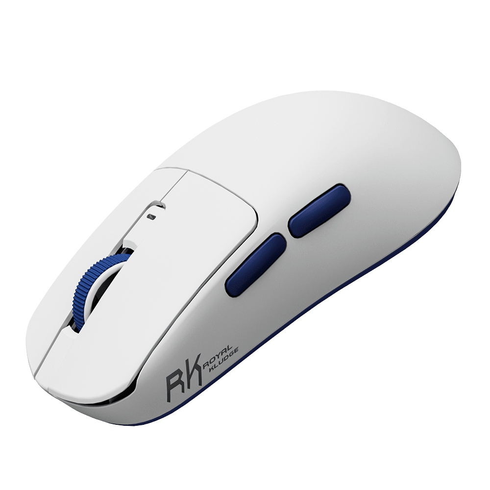 MOUSE ROYAL KLUDGE M30 INALAMBRICO 2.4 BT 24KDPI-WHITE BLUE5