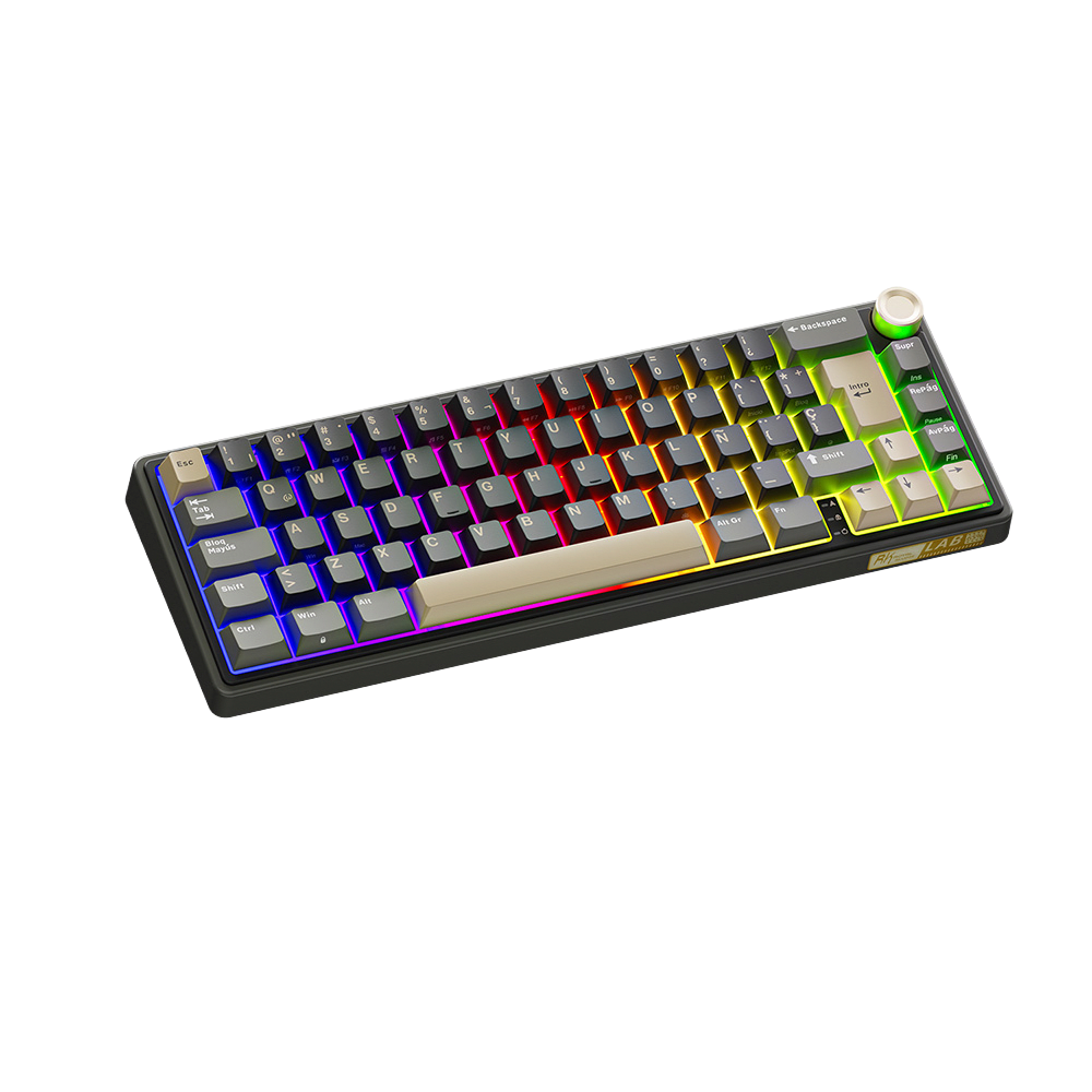 TECLADO MECANICO ROYAL KLUDGE RK-R65 ALAMBRICO (SW-BROWN)-PHANTOM3