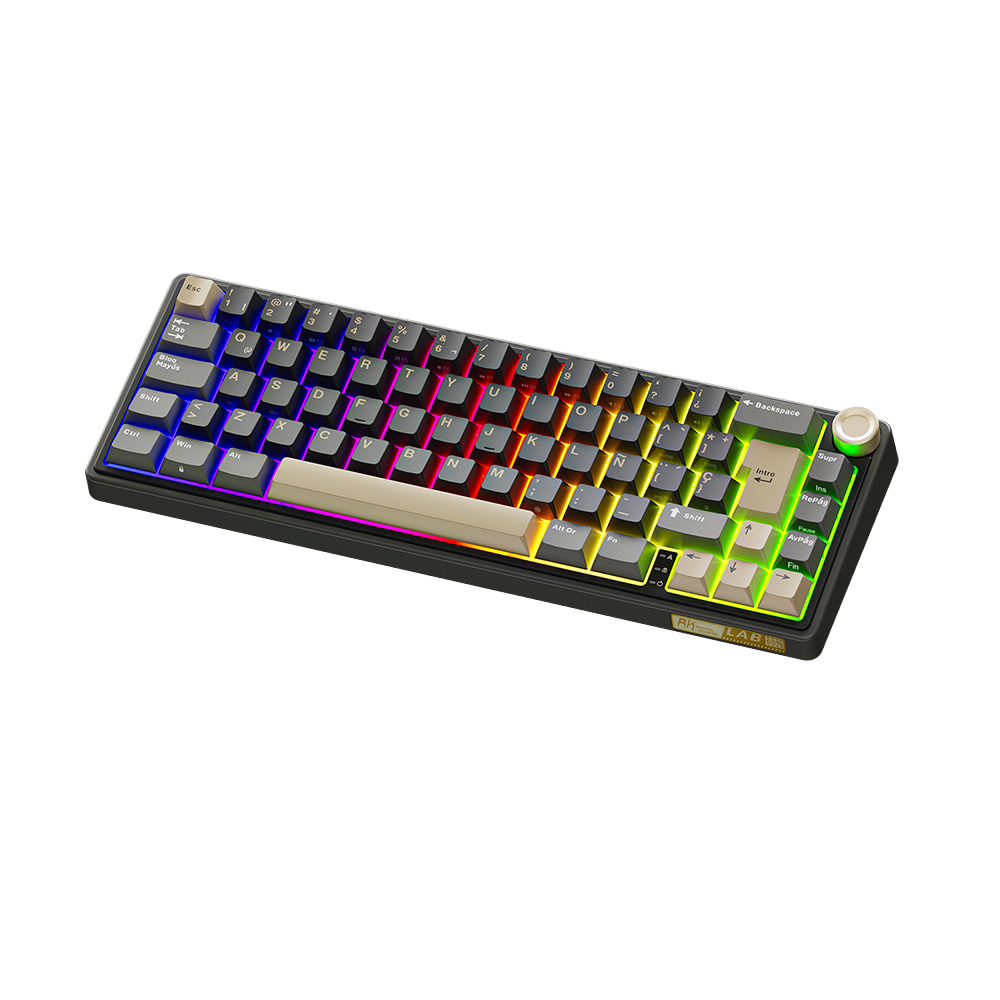 TECLADO MECANICO ROYAL KLUDGE RK-R65 ALAMBRICO (SW-BROWN)-PHANTOM4