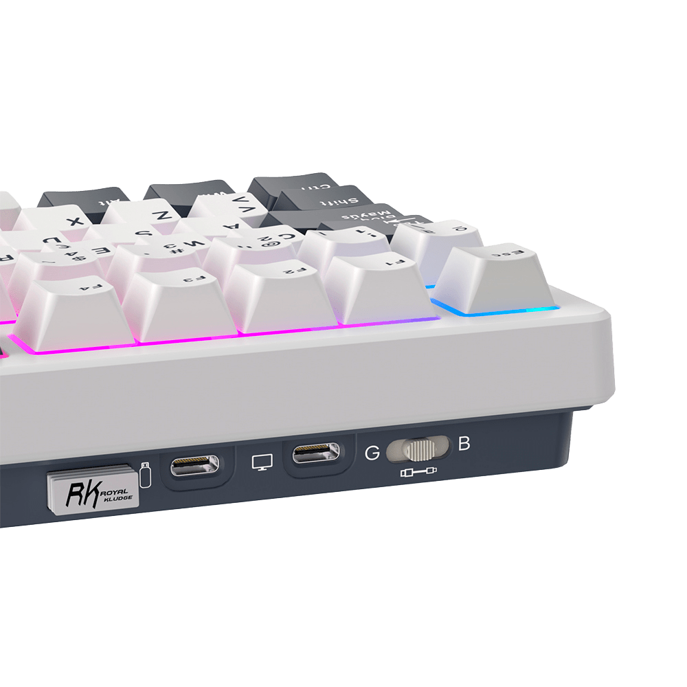 TECLADO MECANICO ROYAL KLUDGE RK-S85 INALAMBRICO 2.4 BT (SW-CLOUD)-WHITE NIGHT7