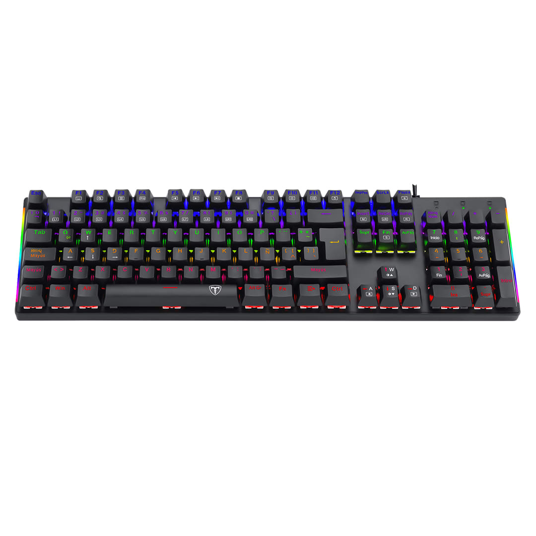 TECLADO MECANICO T-DAGGER NAXOS RAINBOW (SW-AZUL) NEGRO2