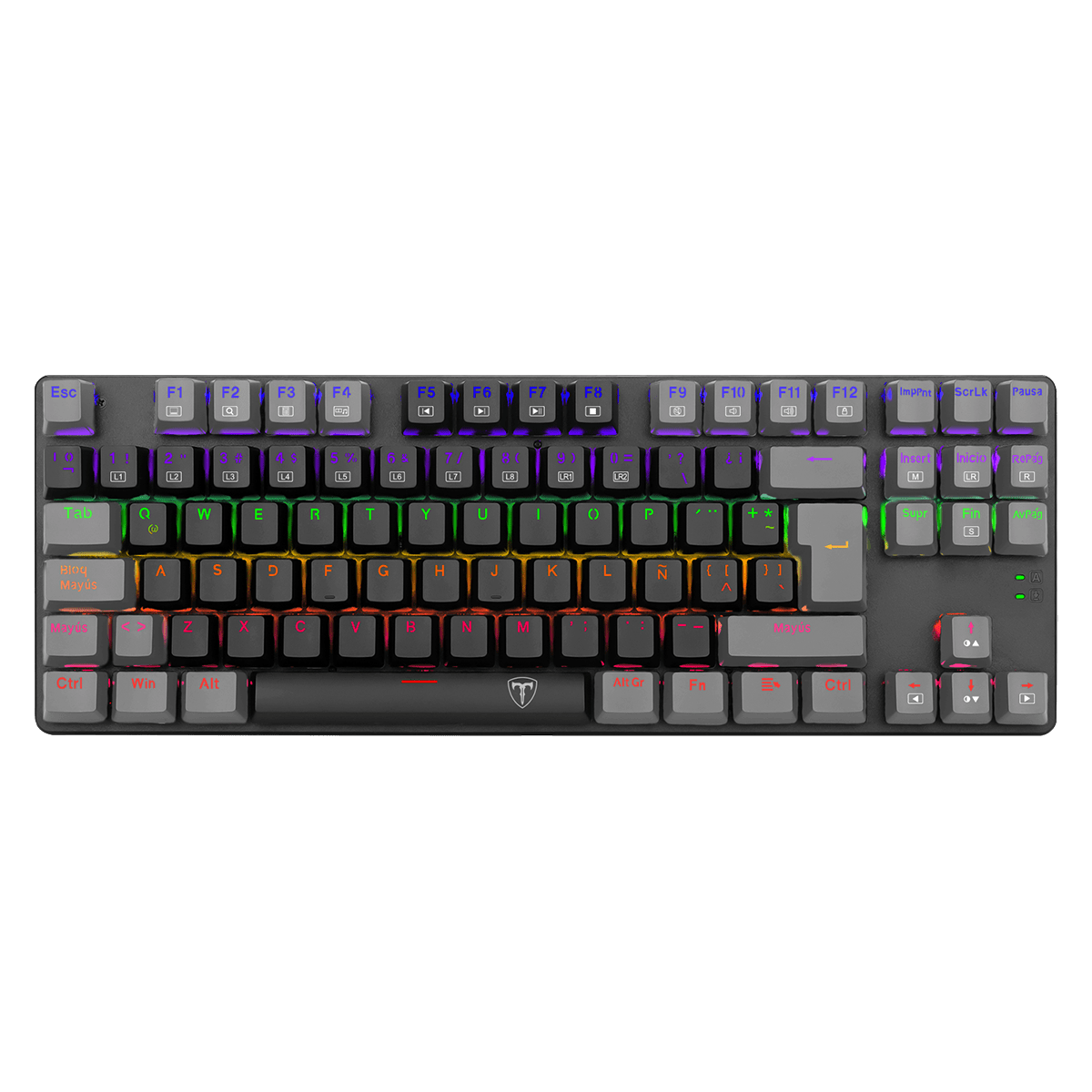 TECLADO MECANICO T-DAGGER BORA RAINBOW ESPAÑOL (SW-ROJO) NEGRO7