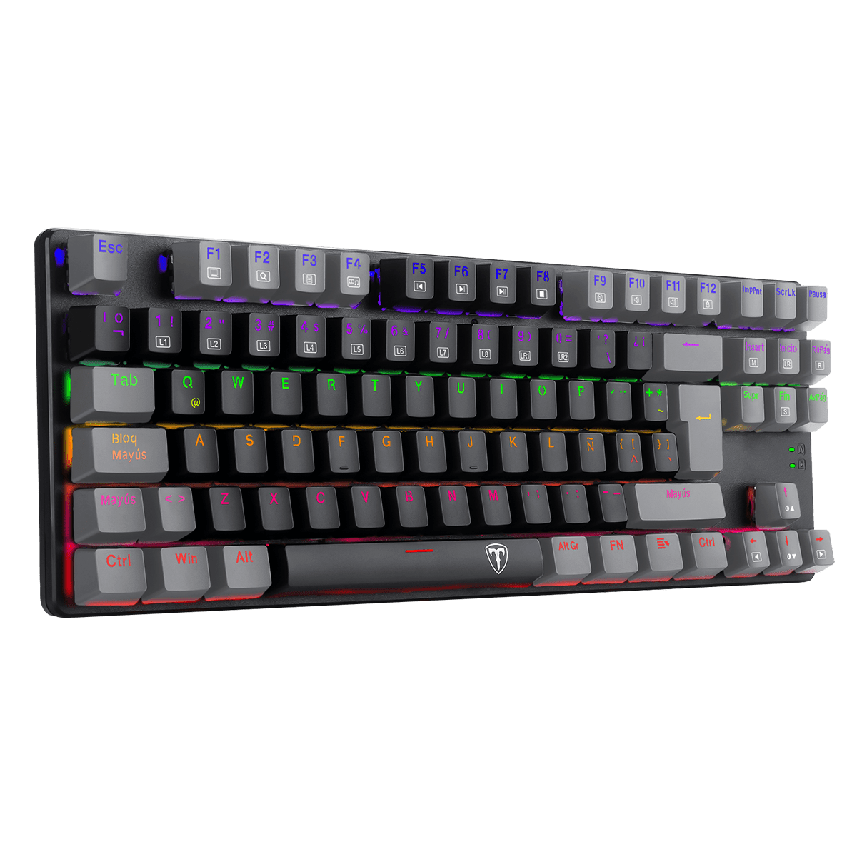 TECLADO MECANICO T-DAGGER BORA RAINBOW ESPAÑOL (SW-ROJO) NEGRO8