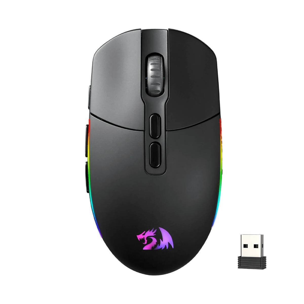 MOUSE REDRAGON INVADER PRO M719RGB INALAMBRICO USB 10000DPI NEGRO 0