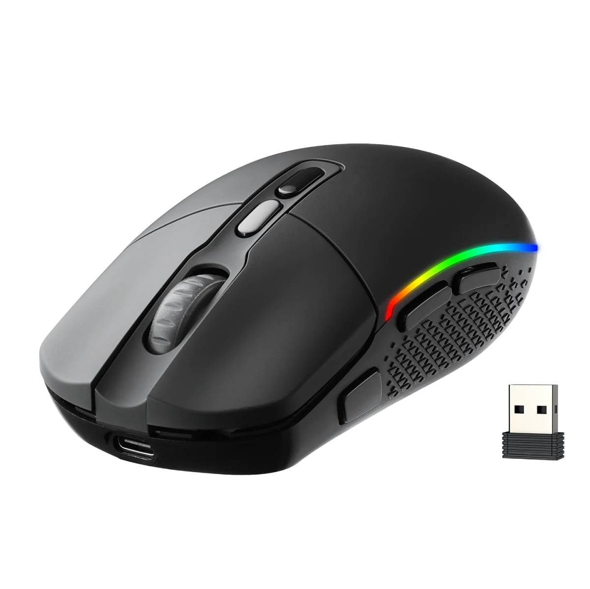 MOUSE REDRAGON INVADER PRO M719RGB INALAMBRICO USB 10000DPI NEGRO2