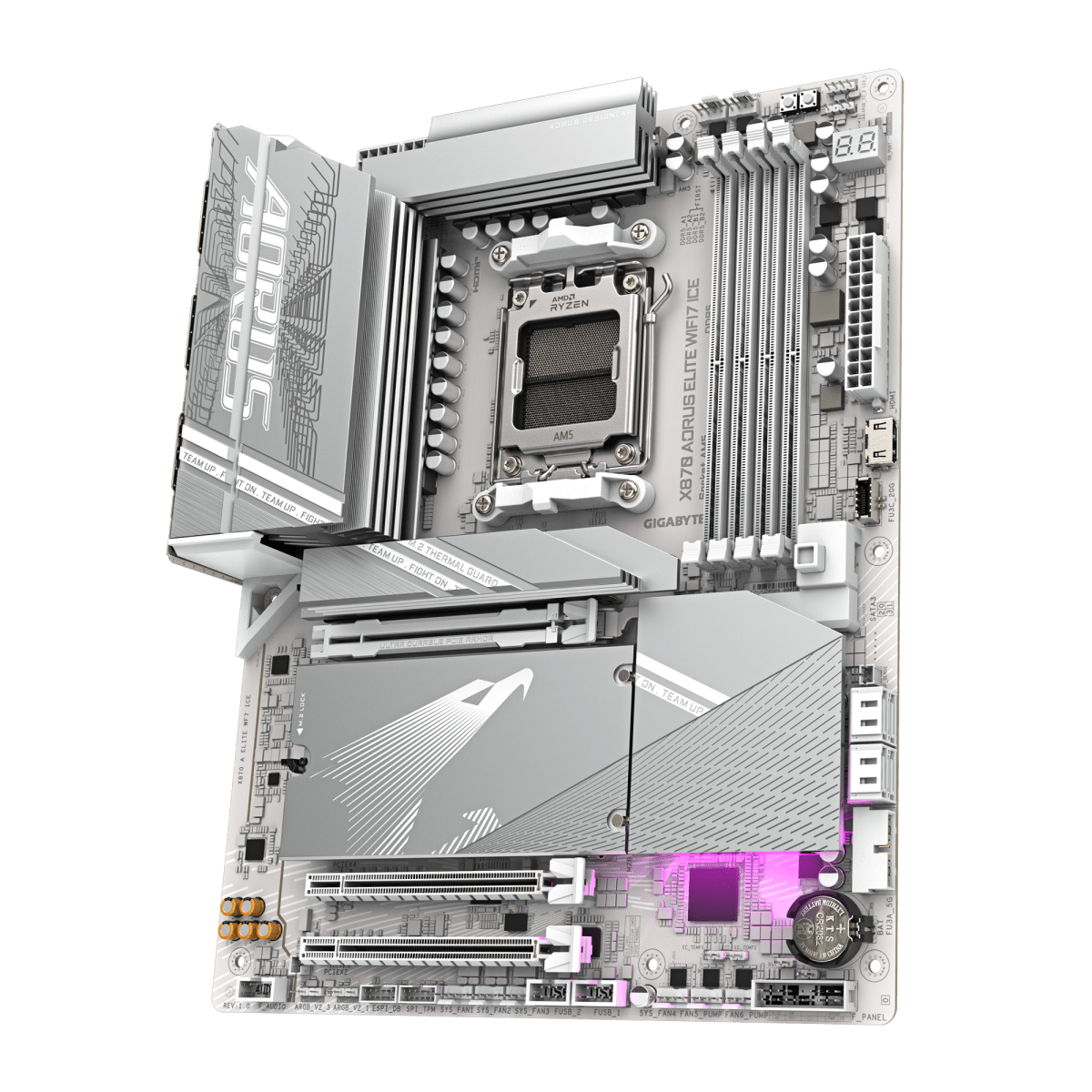 PLACA MADRE GIGABYTE X870 AORUS ELITE WIFI7 ICE ATX AM5 DDR54