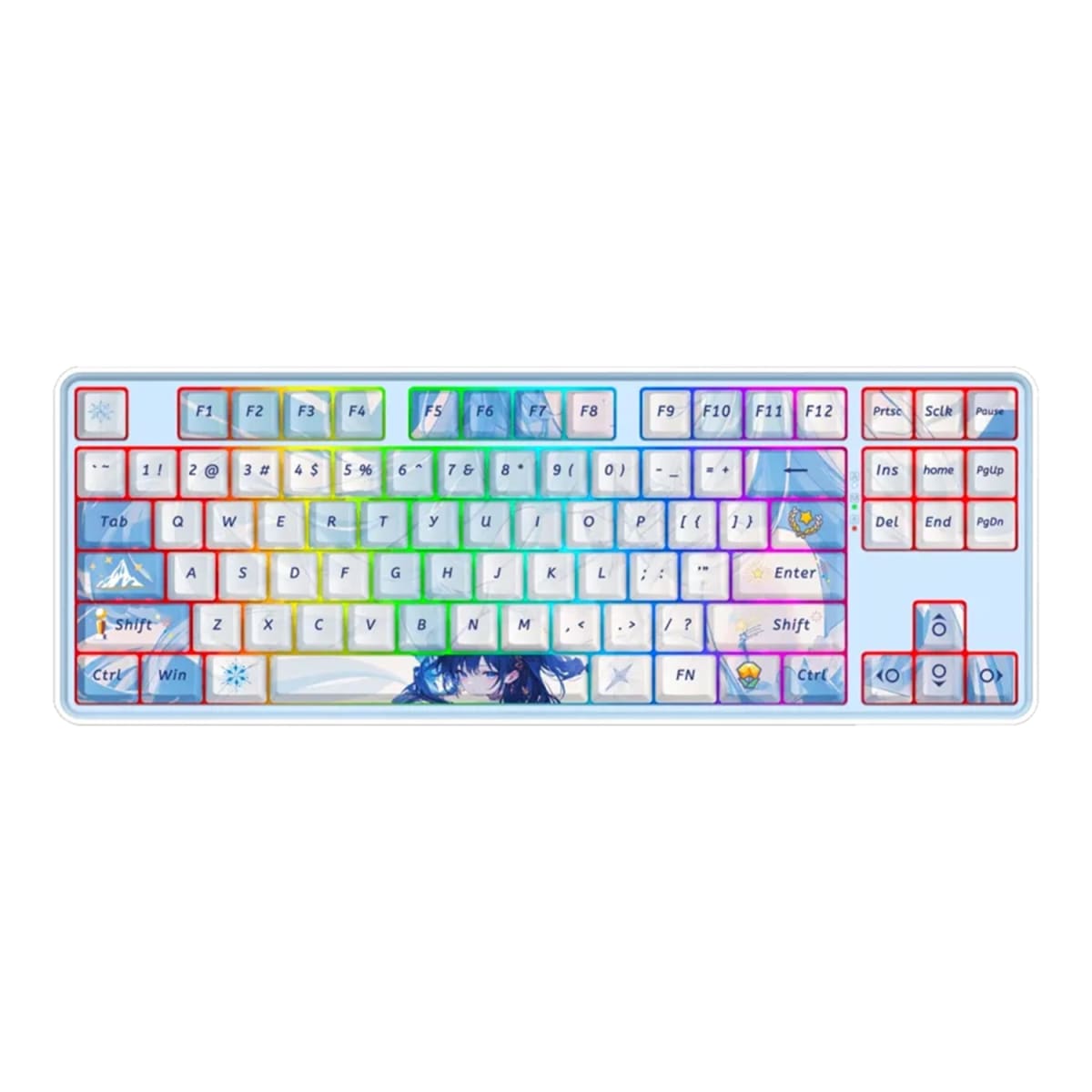 TECLADO MECANICO REDRAGON STAR BLADE PRO RGB INALAMBRICO BT US (SW-MINT MAMBO) ANIME 2