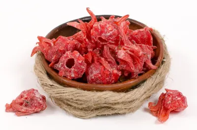 Flor de hibiscus Confitada