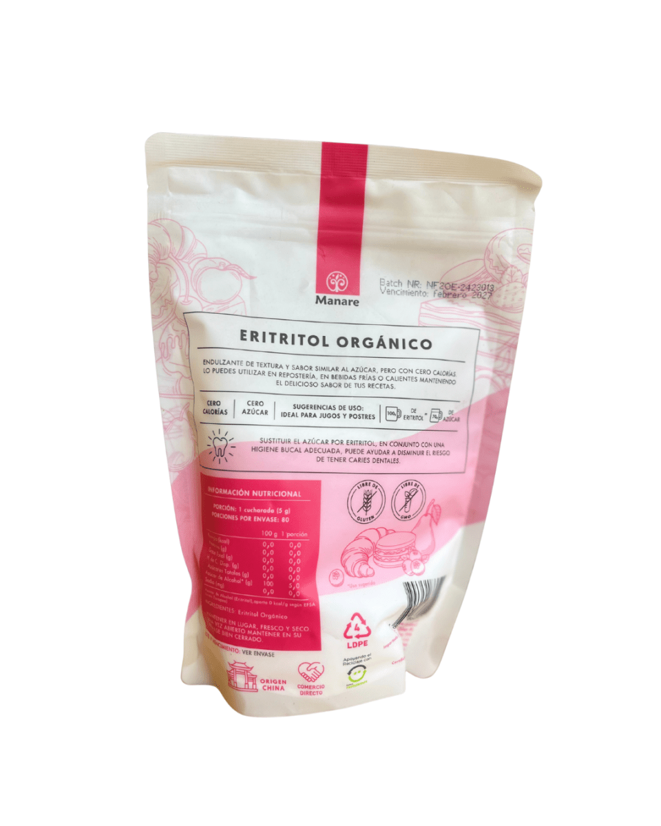Eritritol Organico - Manare 400 g2
