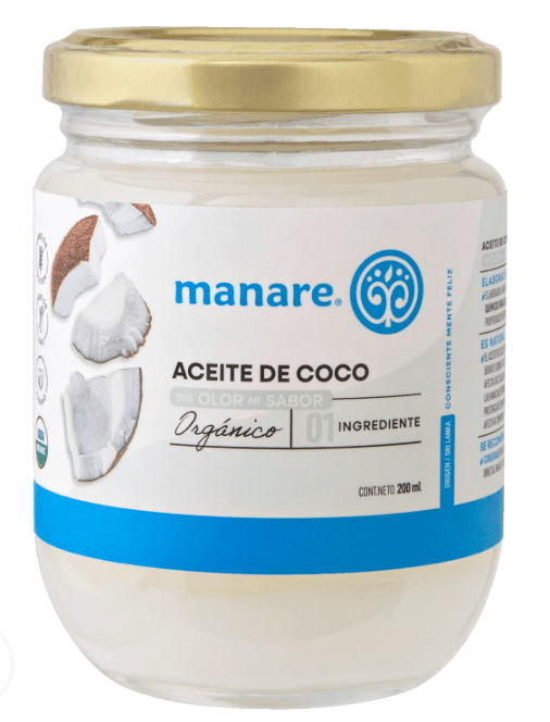 Aceite de Coco sin OLOR y SABOR - 200 ml Manare3