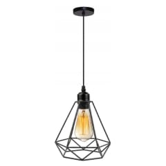 LAMPARA COLGANTE DIAMANTE HIERRO E27