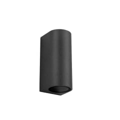 APLIQUE PORTA GU10*2 NEGRO IP54