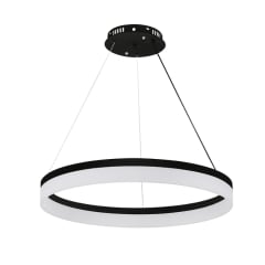 LAMPARA LED COLGANTE REDONDO NEGRO 36W 3000K 4000K 6000K