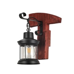 APLIQUE FAROL MADERA E27
