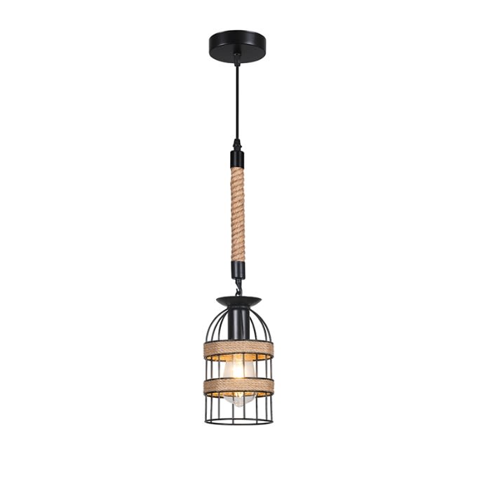 LÁMPARA CÁÑAMO RUSTICA E27*1 YUTE1