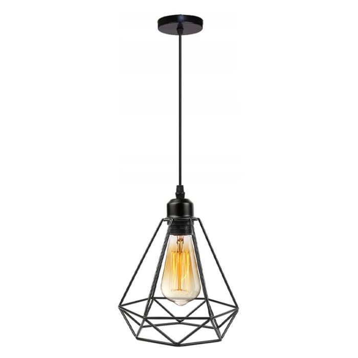 LAMPARA COLGANTE DIAMANTE HIERRO E271
