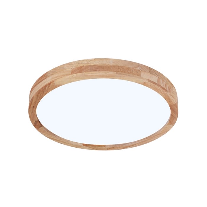 LAMPARA LED MADERA REDONDO 24W 300MM SOBREPUESTO CON CONTROL1