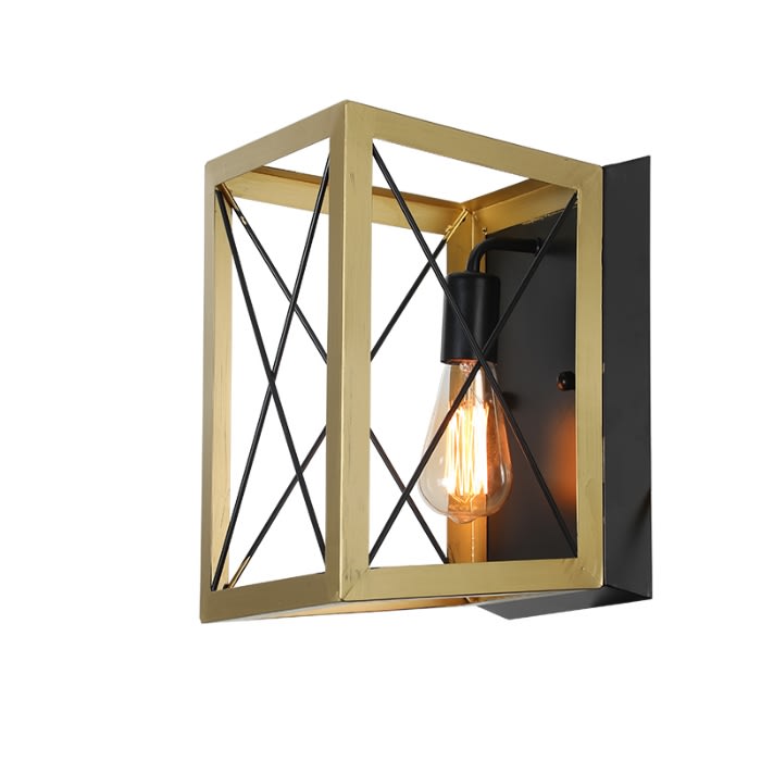 APLIQUE JAULA BRONCE E271