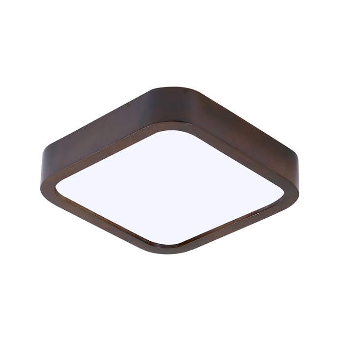 LAMPARA LED MADERA CUADRADA 24W 300MM SOBREPUESTO CON CONTROL1