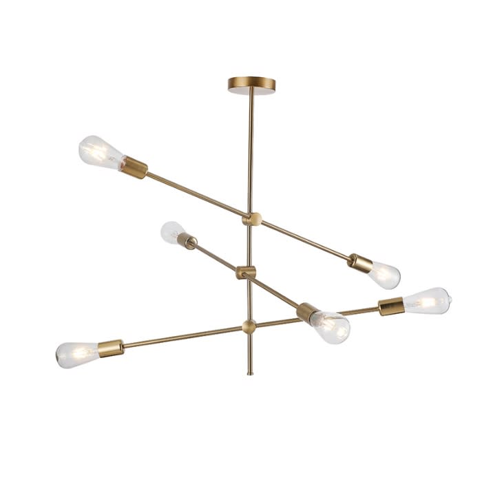 LAMPARA COLGANTE TIPO ARAÑA ORO E27*61