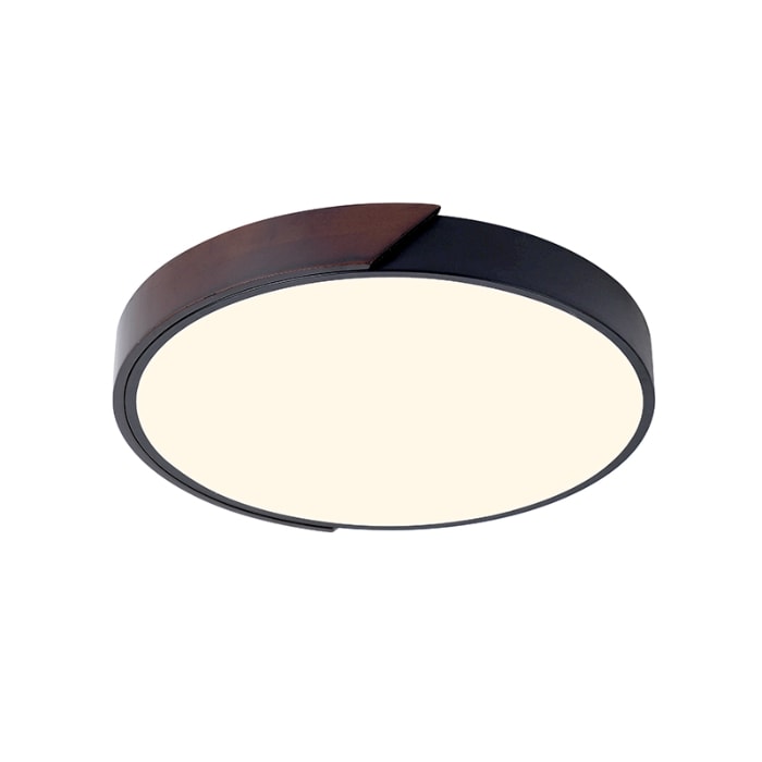 LAMPARA LED MADERA REDONDO 24W 300MM SOBREPUESTO CON CONTROL OSCURO2