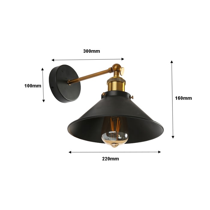 APLIQUE MURO VINTAGE CONO INDUSTRIAL2