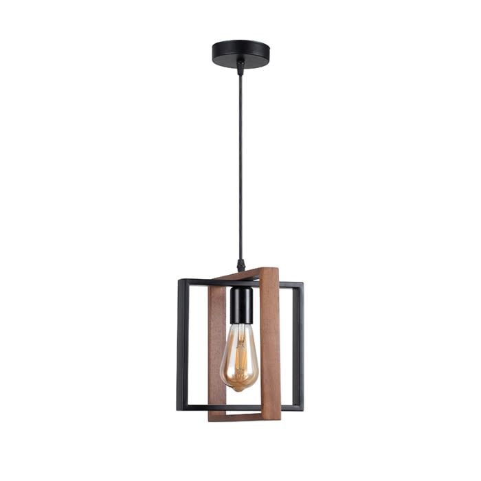 LAMPARA COLGANTE BICUADRADO E271