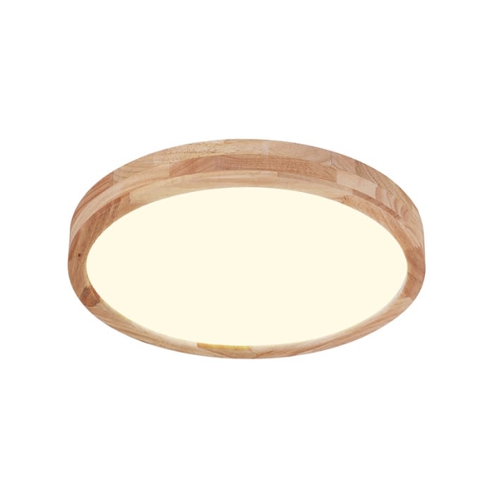 LAMPARA LED MADERA REDONDO 24W 300MM SOBREPUESTO CON CONTROL2