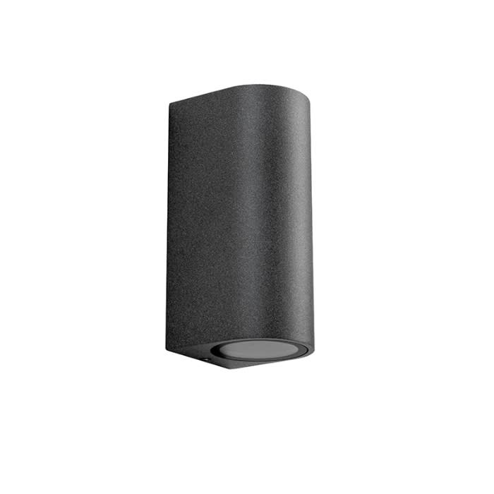APLIQUE PORTA GU10*2 NEGRO IP543