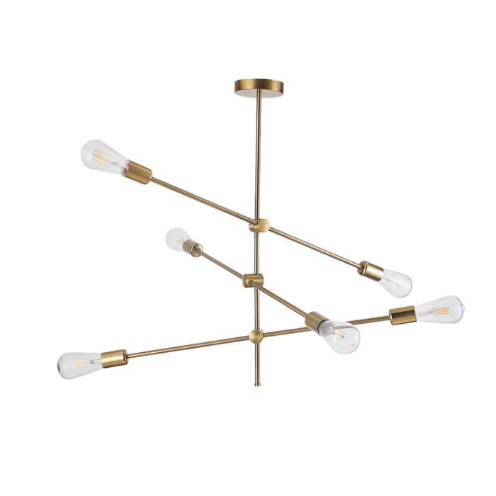 LAMPARA COLGANTE TIPO ARAÑA ORO E27*62