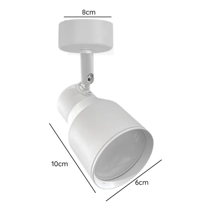FOCO GU10*1 SOBREPUESTO BLANCO3