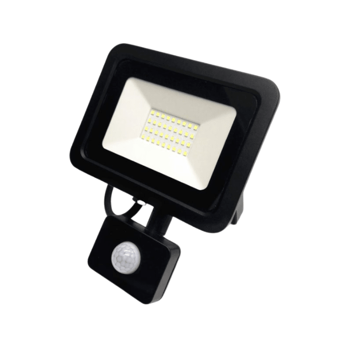 PROYECTOR LED POLUX 30W CON SENSOR IP663